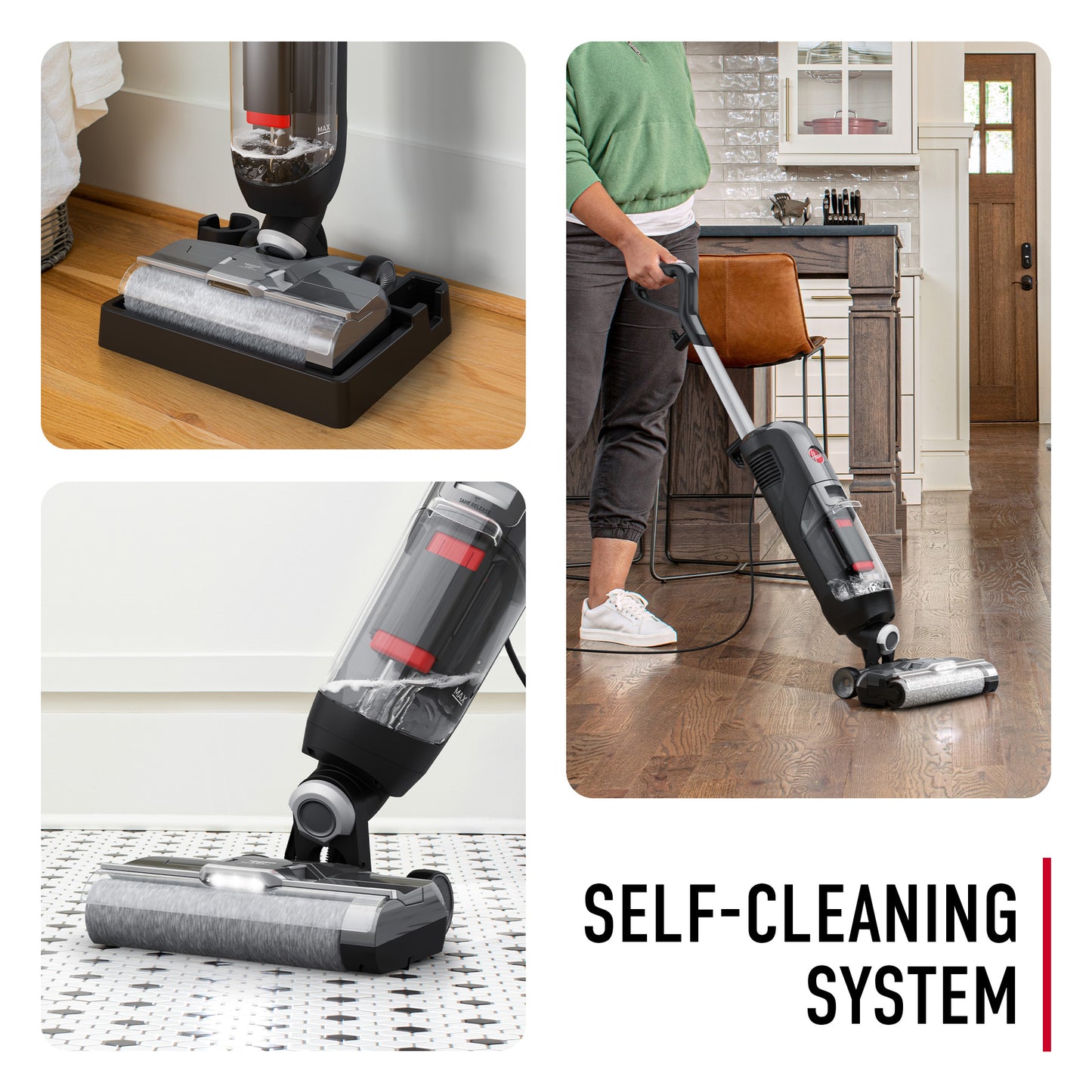 Aspirateur sec et humide pour sols durs rationalisé avec le mode Boost