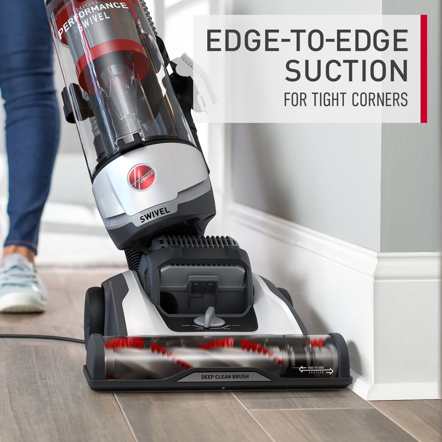 Aspirateur vertical pivotant haute performance