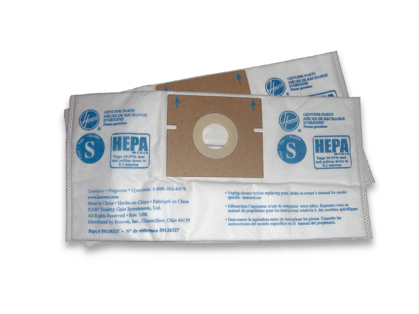 Type S HEPA Bag - 2 Pack