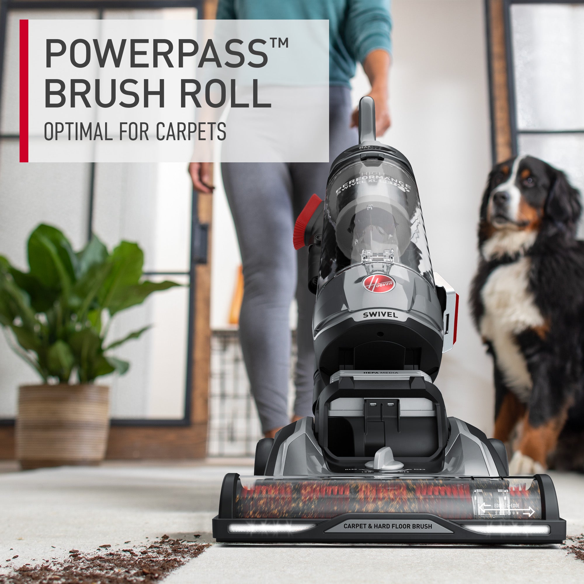 High Performance Swivel XL Pet Upright Vacuum – Hoover Canada