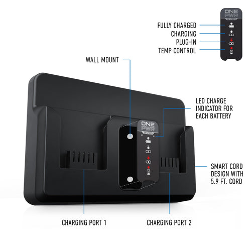 ONEPWR Dual Bay Battery Charger3