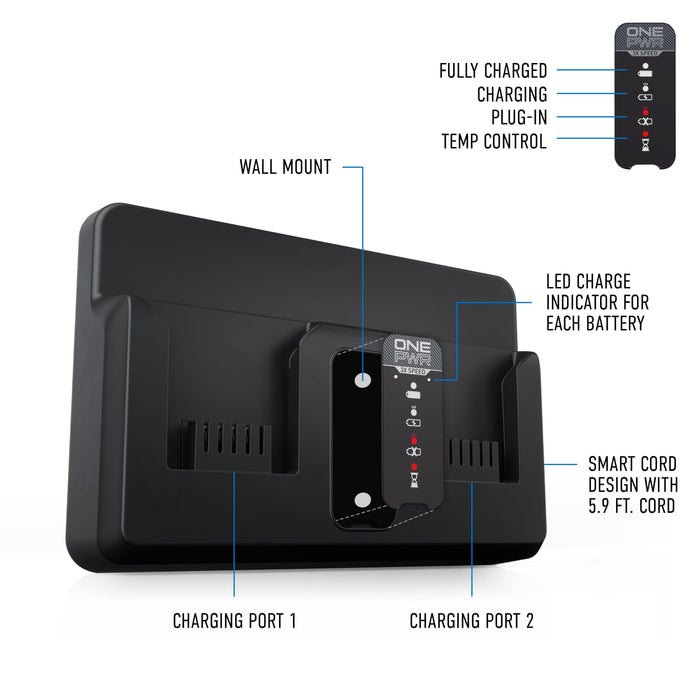 ONEPWR Dual Bay Battery Charger3