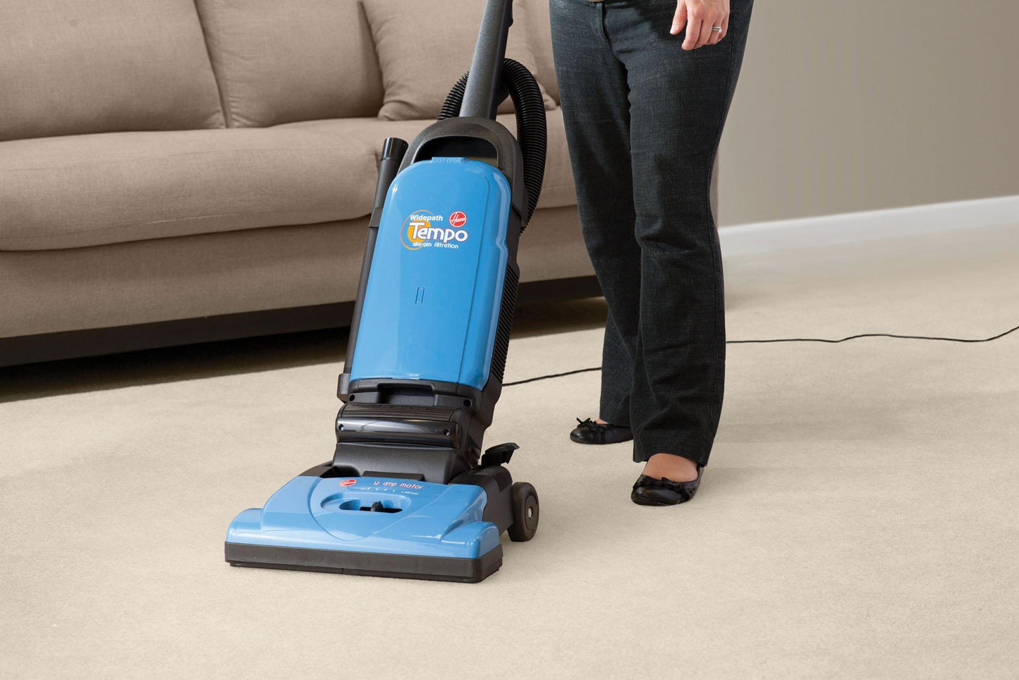 Tempo Widepath Bagged Upright Vacuum